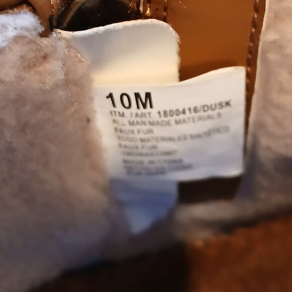 NWOB KHOMBU Dusk All Weather Ankle Boots Sherpa Lining Memory Foam 10M - Picture 11 of 14